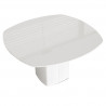 Aero, table carrée, Pedrali blanc L130 cm