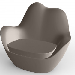 Fauteuil Sabinas, Vondom taupe, coussin Silvertex taupe