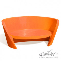 Canapé design Rap, Slide design orange