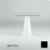Table carrée Hoplà, Slide noir 69x69xH72 cm