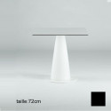 Table carrée Hoplà, Slide noir 79x79xH72 cm