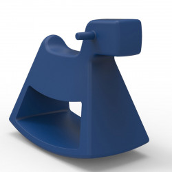 Chaise à bascule Rosinante, Vondom bleu Petit modèle