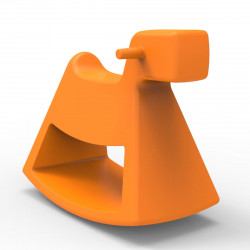 Chaise à bascule Rosinante, Vondom orange Petit modèle