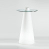 Table de bar Peak, Slide Design blanc D70xH80 cm