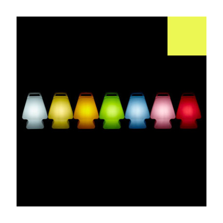 Lampe Prêt à porter, Slide Design jaune Lumineux à ampoule