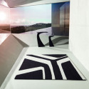 Table haute design Wing, Vondom blanc Mat