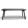 Table Sloo 180, Vondom noir 180x90x72 cm