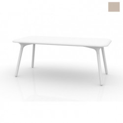 Table Sloo 180, Vondom ecru 180x90x72 cm