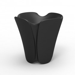 Pot design Pezzettina 50, Vondom noir 50x50xH50 cm