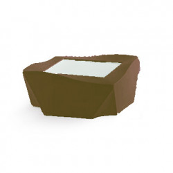 Table basse Kami Ni, Slide Design chocolat Mat