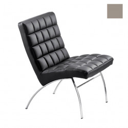 Chaise design lounge Marsiglia, Midj gris clair