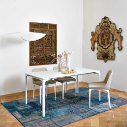 Table Armando rectangulaire, Midj blanc 200x100 cm
