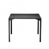 Table Armando carrée, Midj noir 80x80 cm