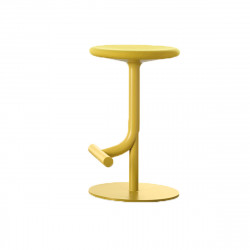 Tabouret haut design Tibu, Magis jaune citron, hauteur d\'assise réglable de 60 à 77 cm