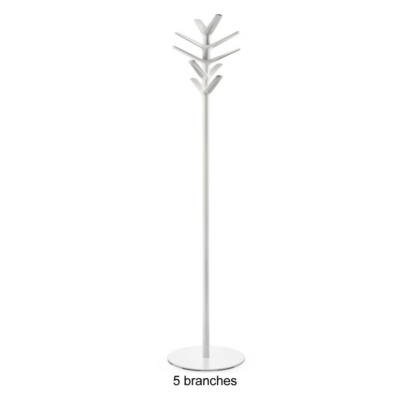 Porte-manteau design branches blanc