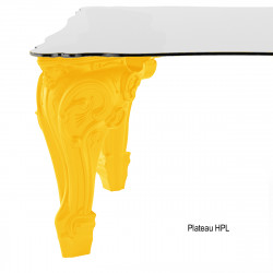 Table Sir of Love, Design of Love by Slide jaune Longueur 200 cm