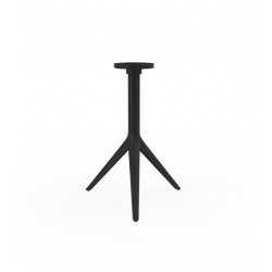 Set de 4 pieds de table Mari-Sol, H 73 cm pour petits plateaux, Vondom noir Basculant, H73 cm