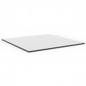 Plateau de table carré Mari-Sol ,Vondom blanc,bordure noir 89x89 cm