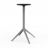 Set de 4 pieds de table Mari-Sol, H105 cm pour grands plateaux, Vondom acier Fixe, H73 cm