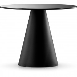Table Ikon 869, Pedrali noir, diamètre 149 cm