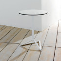 Pied de table Delta, Vondom blanc Fixe, H73 cm