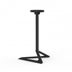 Set de 4 pieds de table Delta, Vondom noir Basculant, H73 cm
