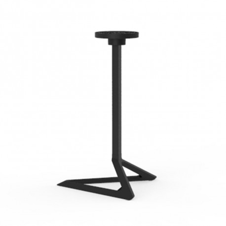 Pied de table Delta, Vondom noir Basculant, H105 cm