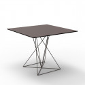 Table Faz inox, Vondom bronze 100x100xH72 cm