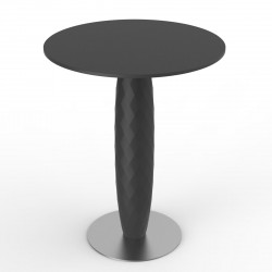 Table ronde Vases, Vondom noir Diamètre 60 cm