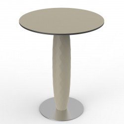 Table ronde Vases, Vondom ecru Diamètre 60 cm