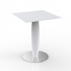 Table carrée Vases, Vondom blanc 70x70 cm