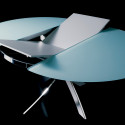 Table Elica à rallonge blanc opaque 175x125 cm