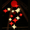 Suspension étoile Starlight Outdoor, Slide Design rouge