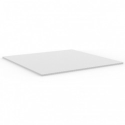 Set de 2 plateaux de table Vondom blanc,bordure blanche Diamètre 50 cm