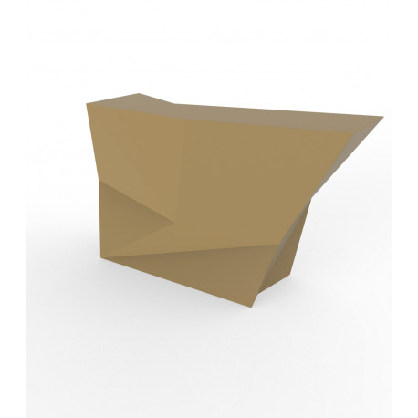 Banque d'accueil Origami, élément lateral, Proselec beige Mat