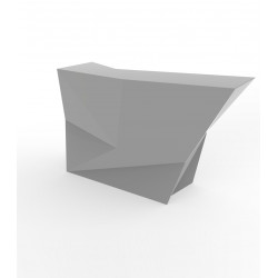 Banque d\'accueil Origami, élément lateral, Proselec acier Laqué
