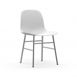 Form Chair Chrome, Normann Copenhagen Blanc