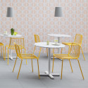 Lot de 2 chaises design filaires Nolita 3650, Pedrali, jaune