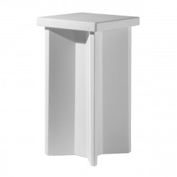 Table haute design carré X2, Slide Design, blanc