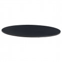 Plateau de table Mari-Sol, diamètre 59 cm, Vondom noir, tranche noire
