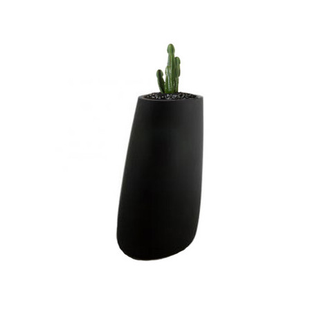 Pot Stone H 100 cm, avec réserve d'eau, Vondom noir