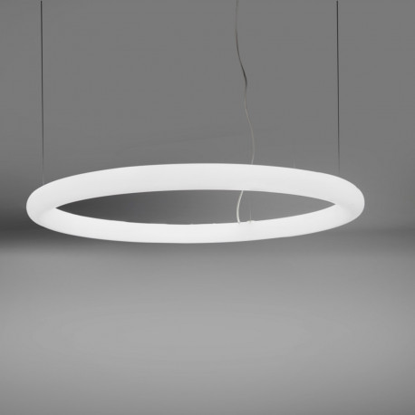 Suspension cercle Giotto, Slide design warm white Led, diamètre 80cm