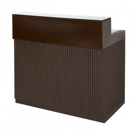Bar Cordiale marron chocolat, module droit, Slide Design, L120 x P70 x H110 cm