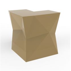 Banque d\'accueil Origami, élément d\'angle, Proselec beige Laqué