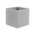 Pot Cubo 40x40x40 cm, simple paroi, Vondom, gris argent