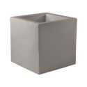 Pot Cube 50x50x50 cm, simple paroi, Vondom, taupe