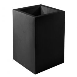 Pot Cubo Alto 40x40xH80 cm, simple paroi, Vondom, noir