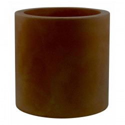 Très grand pot Cylindrique bronze, simple paroi, Vondom, Diamètre 120 x Hauteur 100 cm