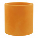 Très grand pot Cylindrique orange, simple paroi, Vondom, Diamètre 120 x Hauteur 100 cm