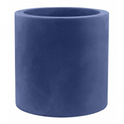 Très grand pot Cylindrique bleu marine, simple paroi, Vondom, Diamètre 120 x Hauteur 100 cm